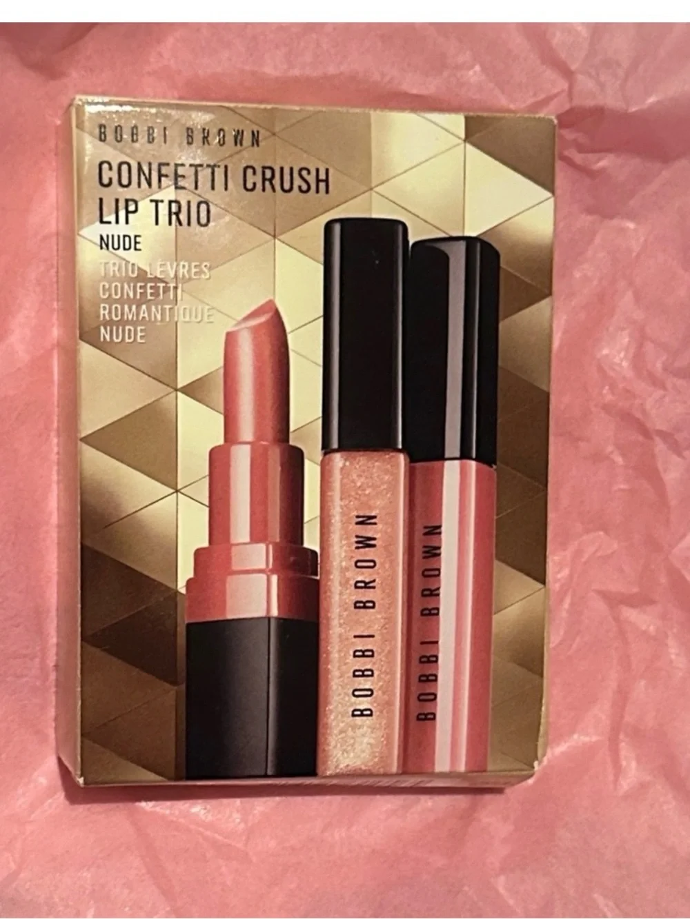 Bobbi Brown Confetti Crush Lip Trio (Pink/Nude Shades)
